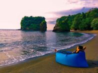 Pantai Licin Malang Memiliki Keunikan Pasir Hitam