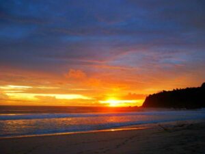 Sunset Pantai Mondagan